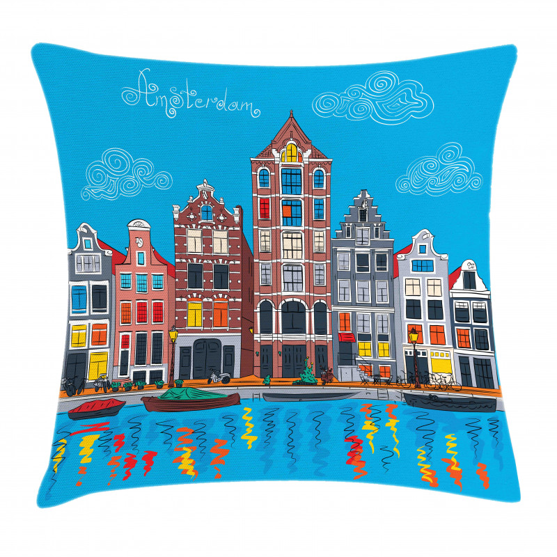 Famous Canal Pillow Cover