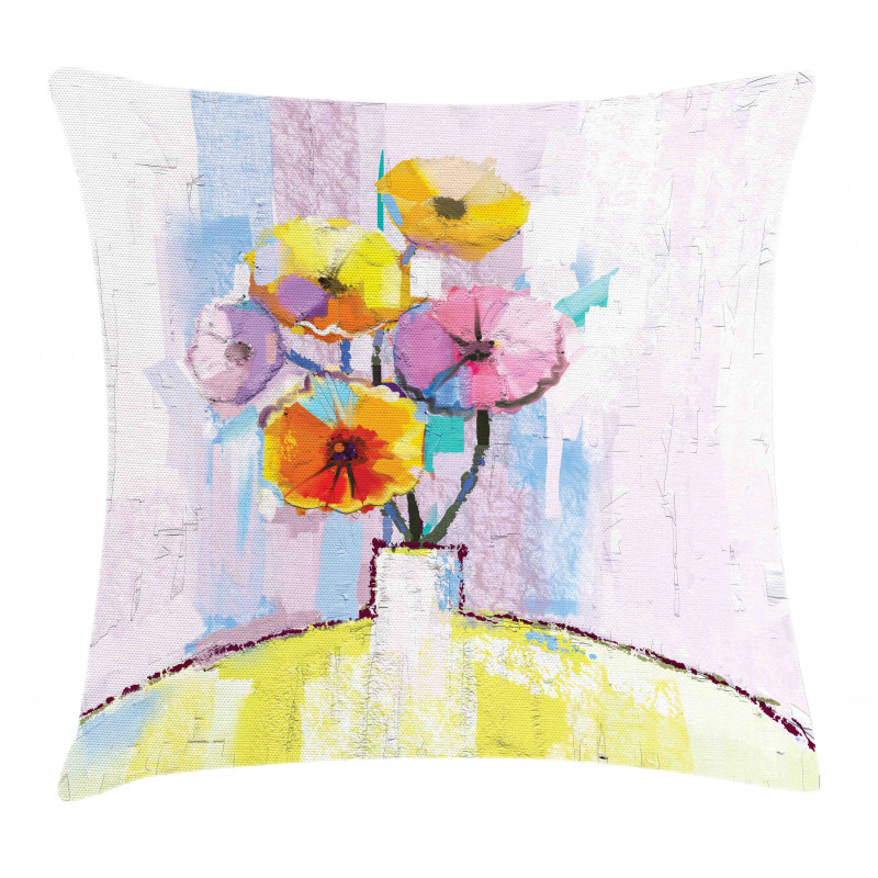 Abstract Oil Paint Art Pillow Cover
