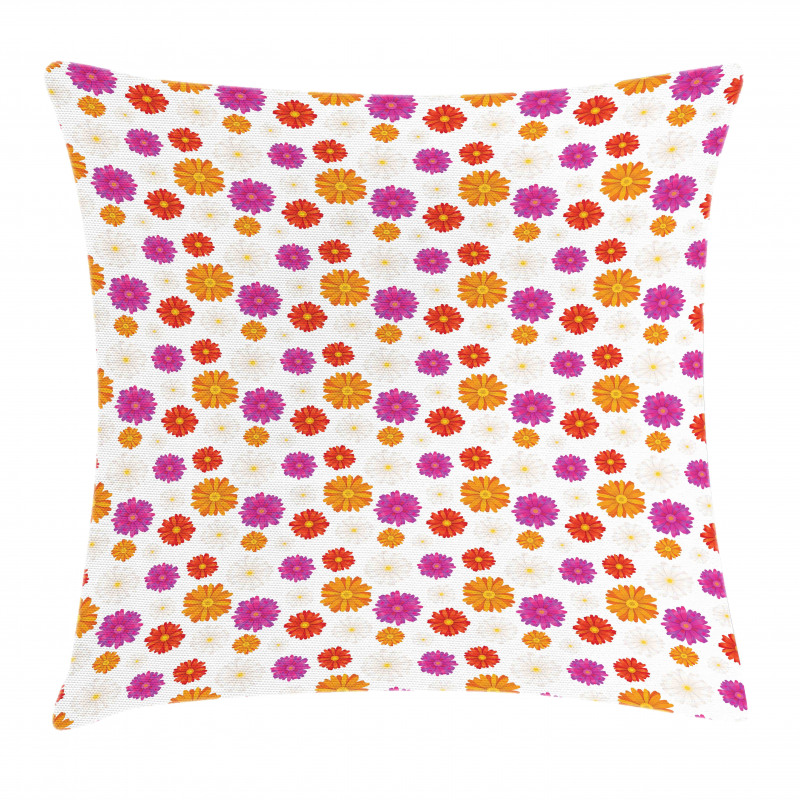 Vibrant Color Blossoms Pillow Cover