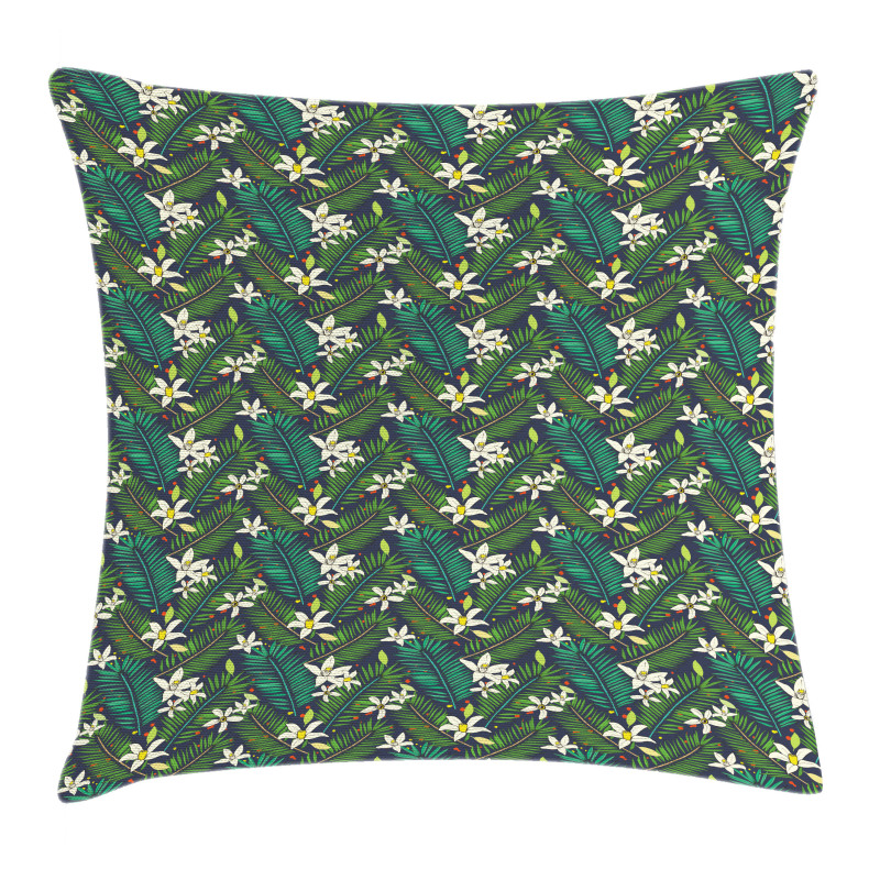 Hawaii Flora Exotic Petals Pillow Cover