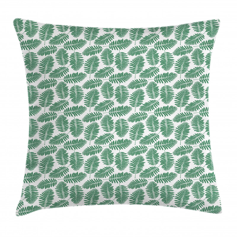 Exotic Leafage Growth Design Pillow Cover