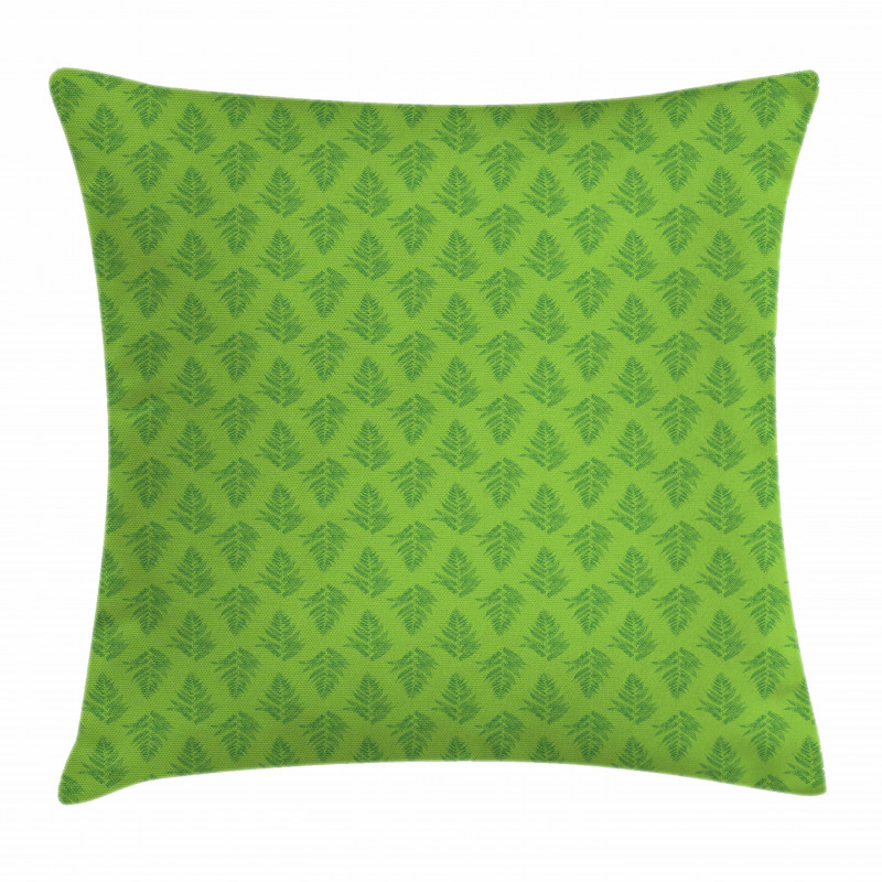 Botanic Composition in Green Pillow Cover