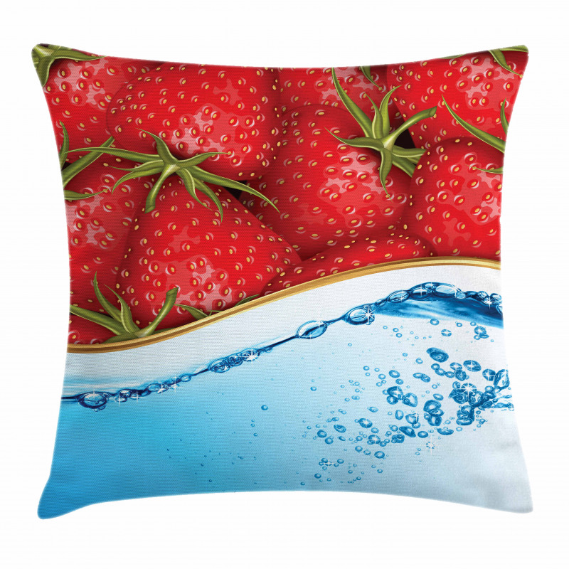 Summer Fruit and Water Pillow Cover