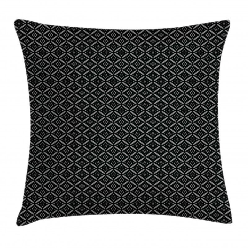 Retro Floral Composition Pillow Cover