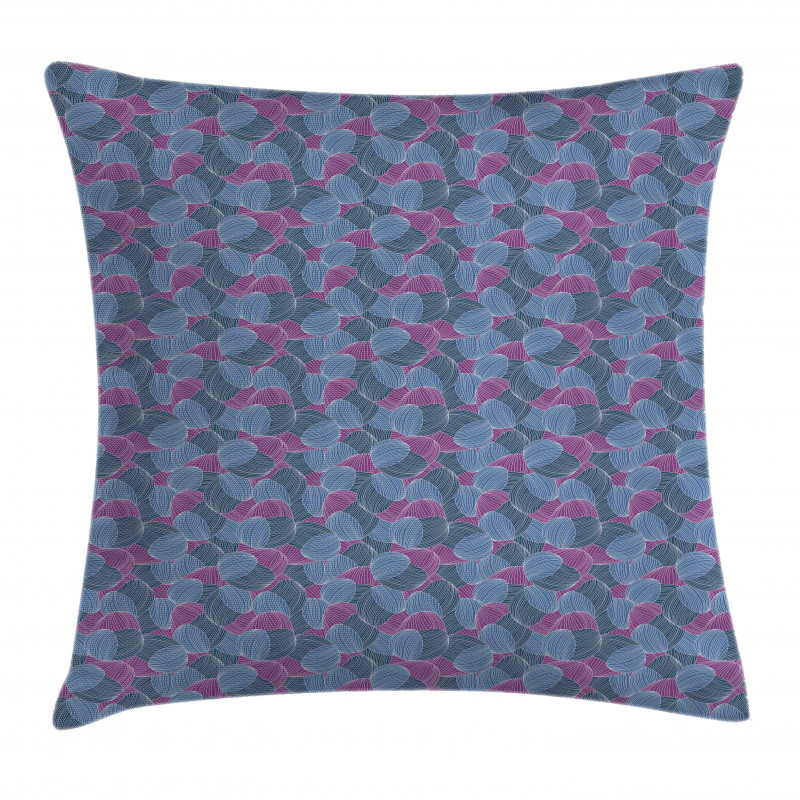 Hand-drawn Retro Waves Pillow Cover