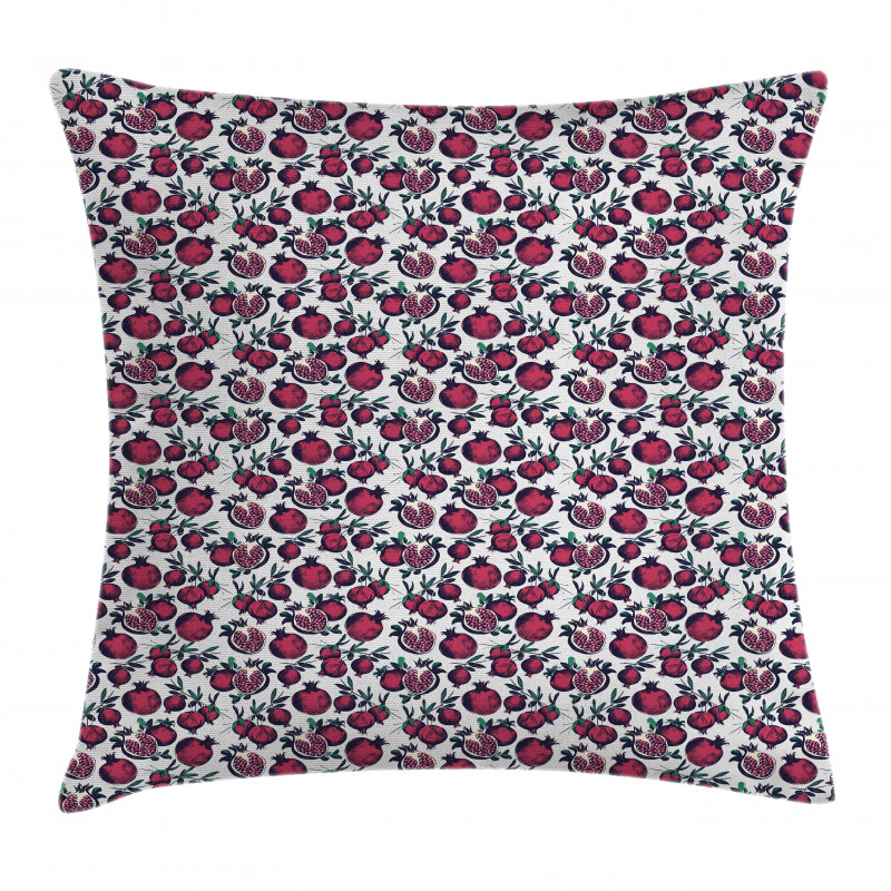 Cut and Whole Pomegranates Pillow Cover