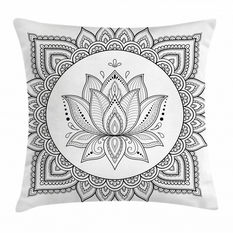 Folk Ornamental Tattoo Art Pillow Cover