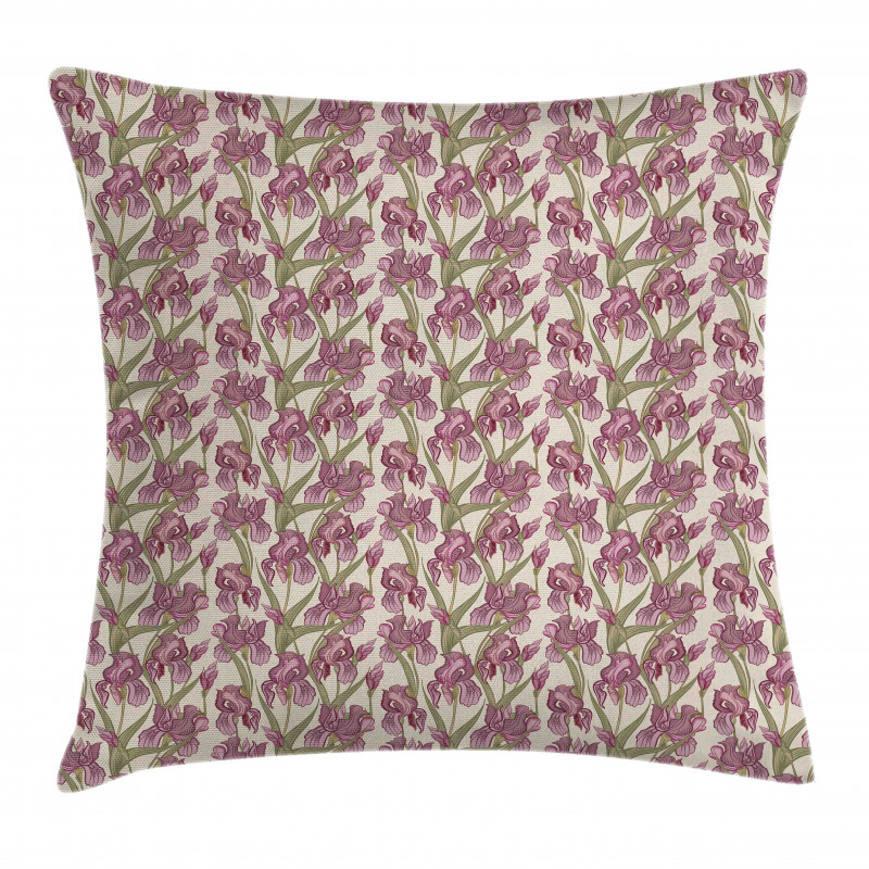 Pattern of Flower Seeds Pillow Cover