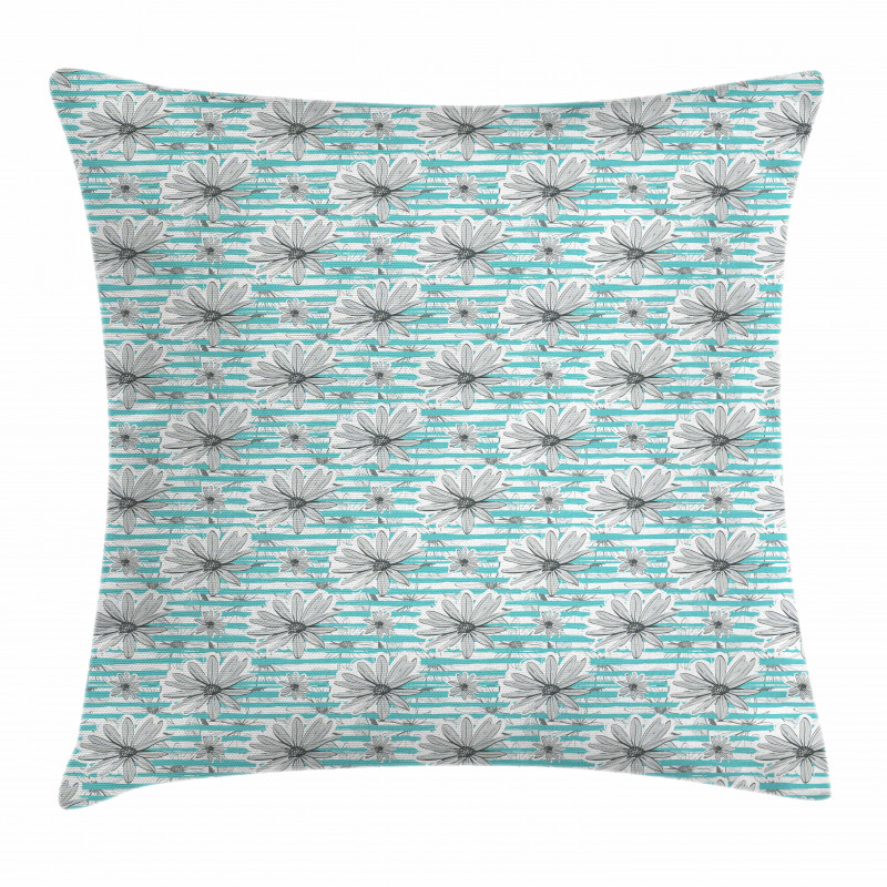 Chamomile Spring Flower Pillow Cover