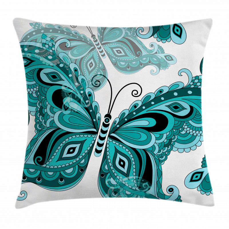 Ornamental Animal Pattern Pillow Cover