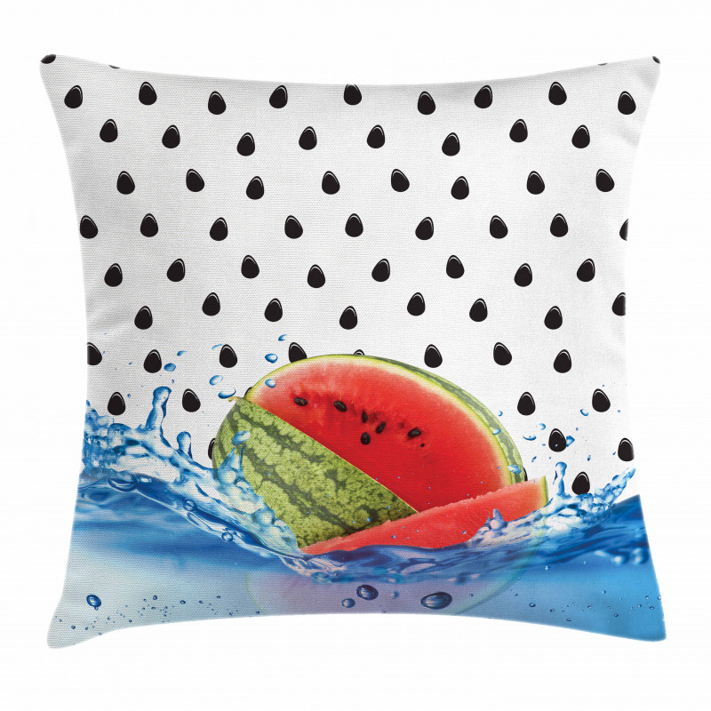 Fruit Seeds on Water Pillow Cover