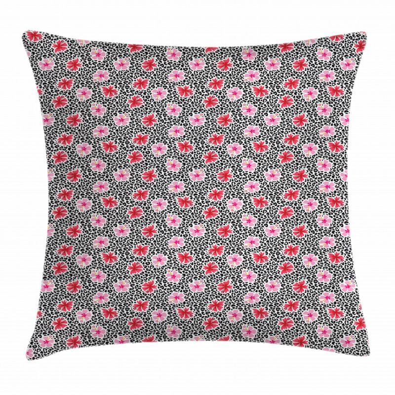 Blossoming Hawaiian Flowers Pillow Cover