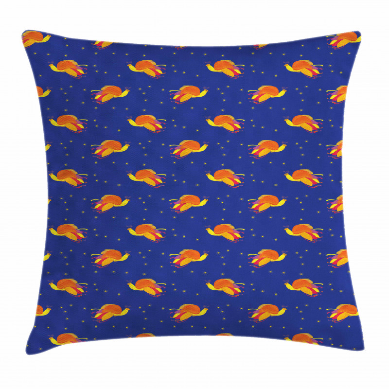 Birds in Starry Night Sky Pillow Cover