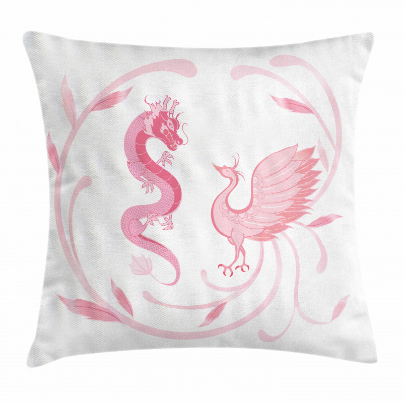 Dragon Mythical Bird Pillow Cover