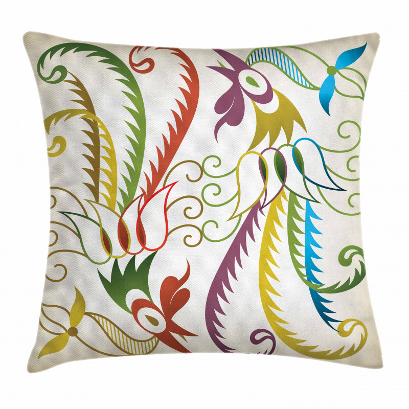 Bird in Retro Tones Pillow Cover