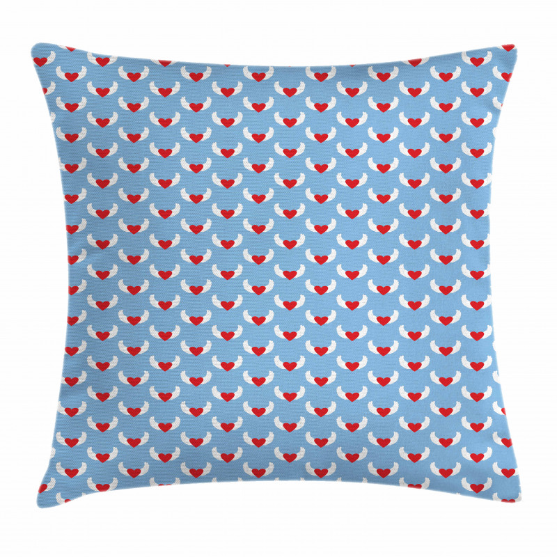 Symmetric Simple Hearts Pillow Cover