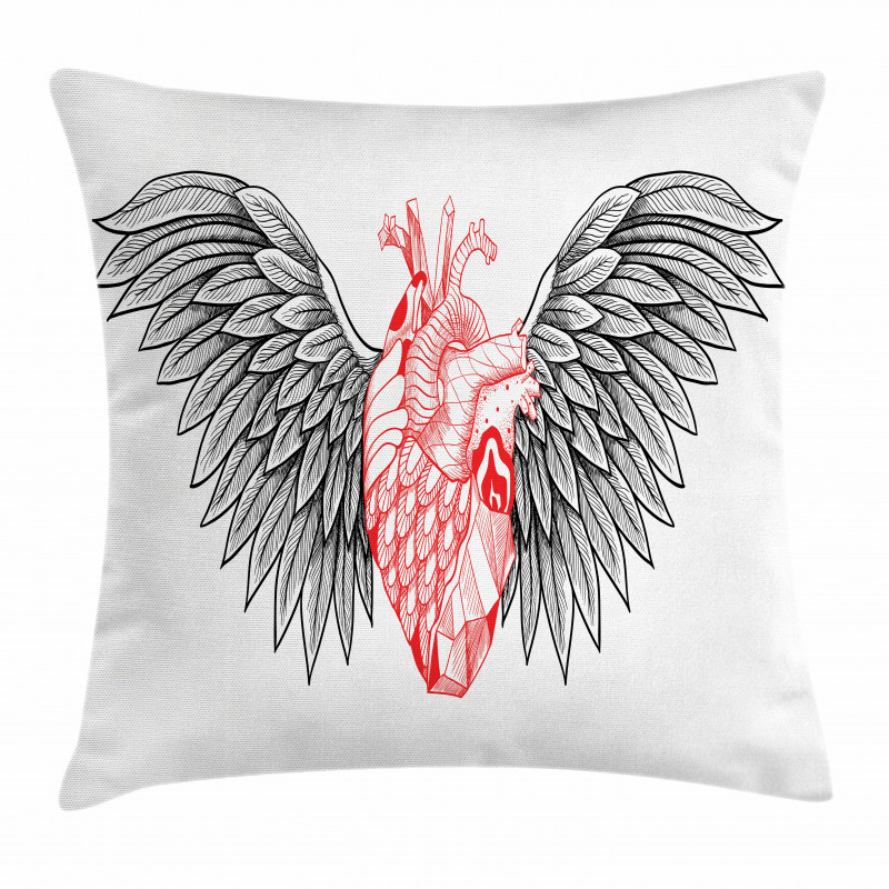 Realist Human Heart Pillow Cover