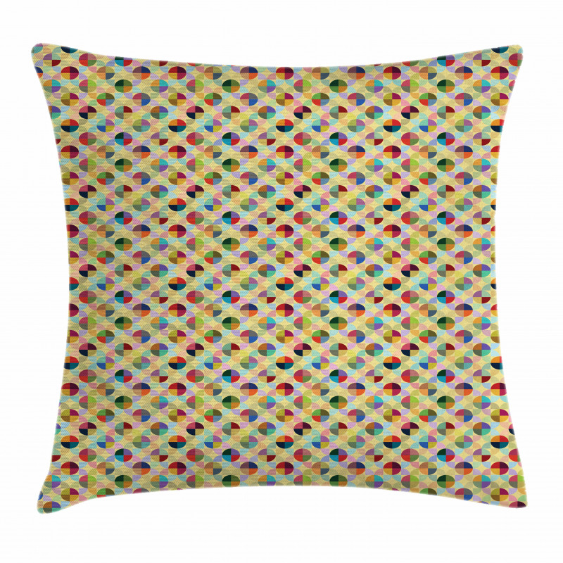 Circular Tile Arrangement Pillow Cover