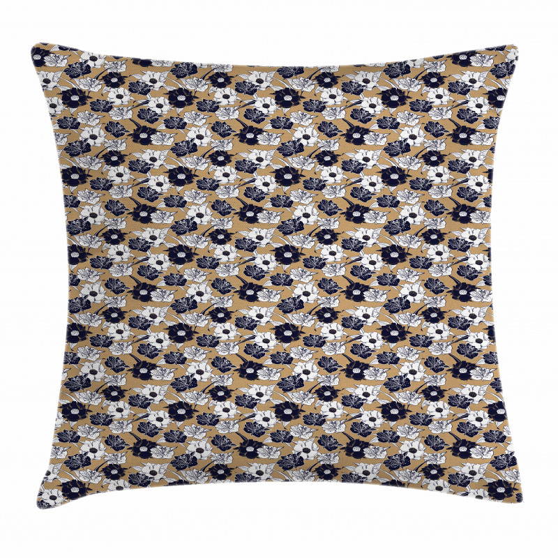 Blooming Flowers Feminine Pillow Cover