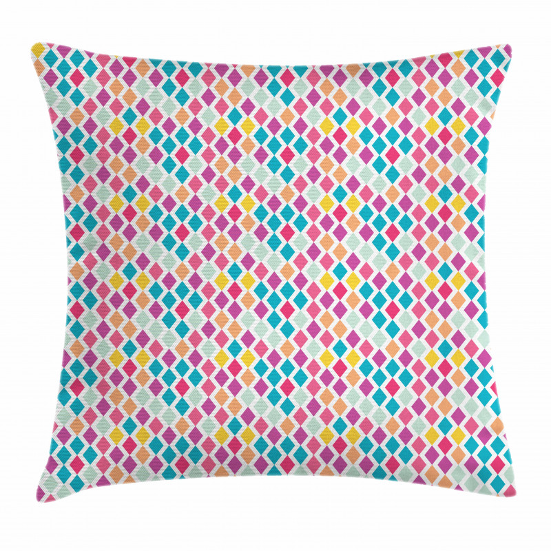 Rhombus Shapes Abstract Pillow Cover
