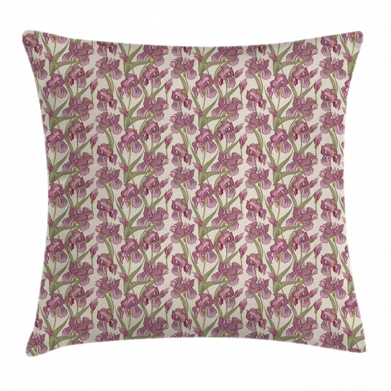 Blossoming Growth Pattern Pillow Cover