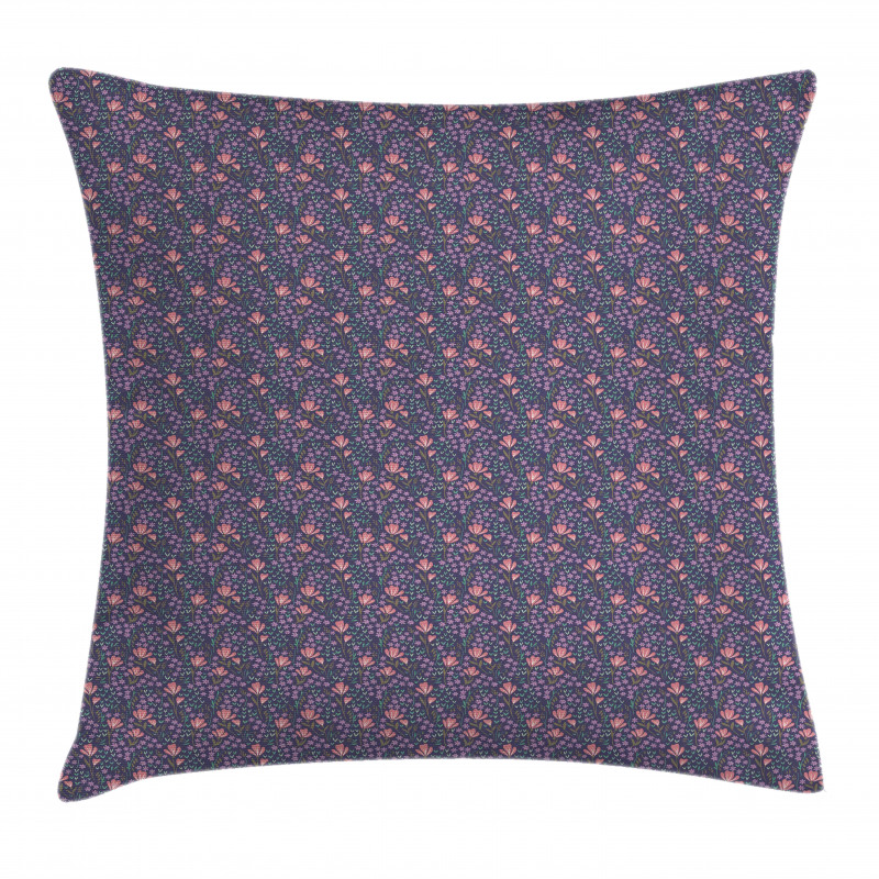 Blossoming Flowers Bouquet Pillow Cover