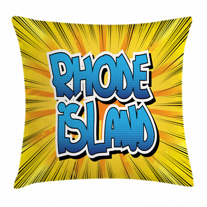 Comic Book Style Pillow Cover