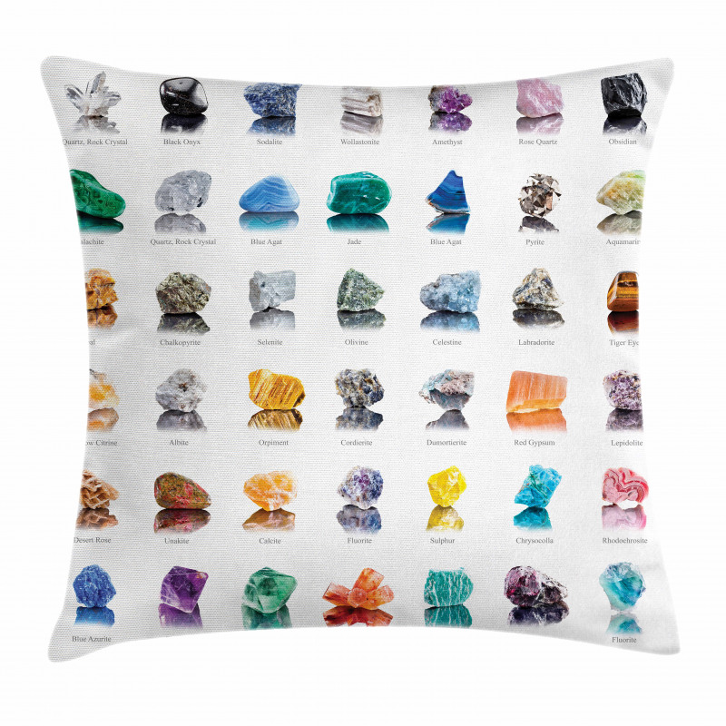 Mineral Geology Theme Pillow Cover