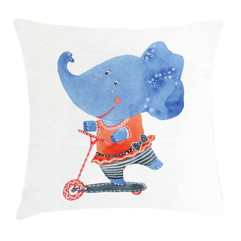 Animal Scooter Pillow Cover