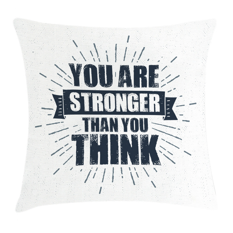 Urban Philosophical Message Pillow Cover