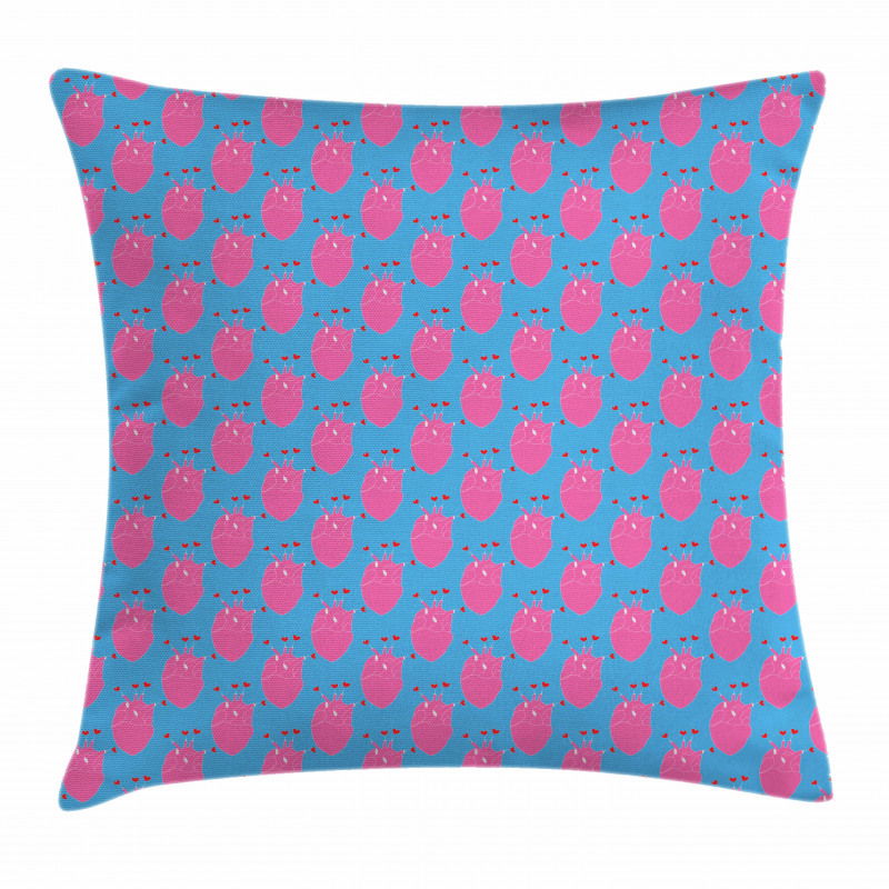 Human Heart Love Pattern Pillow Cover