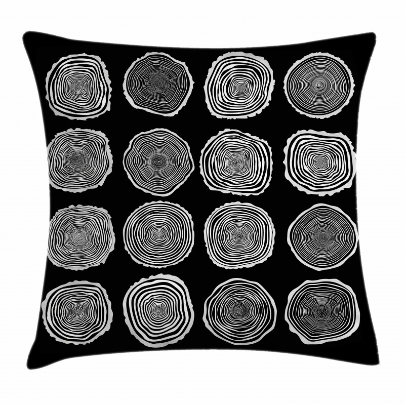 Abstract Whirlpool Timber Pillow Cover