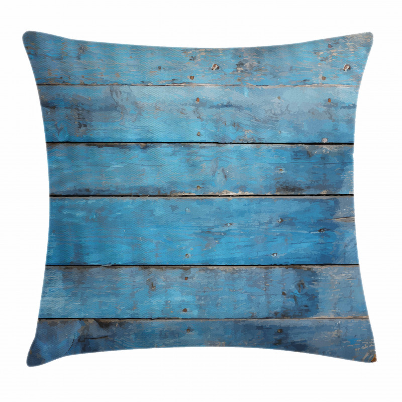 Watercolor Wooden Planks Pillow Cover