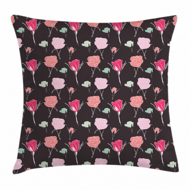 Romantic Valentine's Rose Pillow Cover