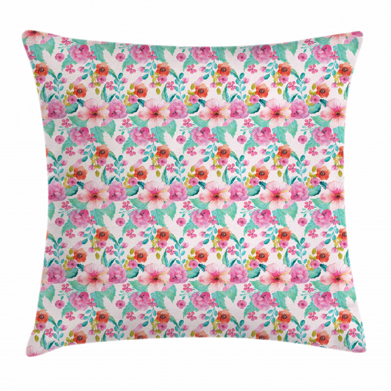Spring Flora Art Pillow Cover