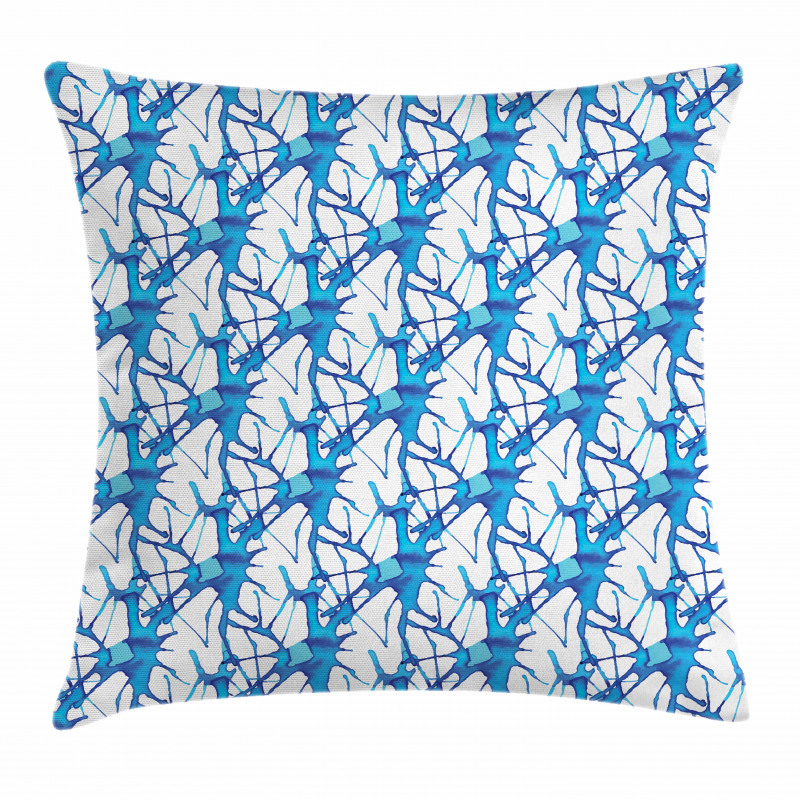 Watercolor Art Paint Drops Pillow Cover