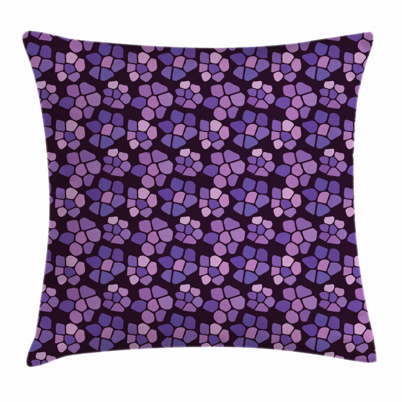Purple Tone Creative Spots Pillow Cover