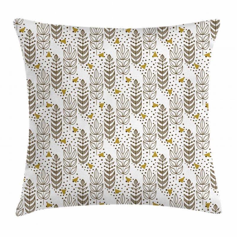 Triangle Branch and Spots Pillow Cover