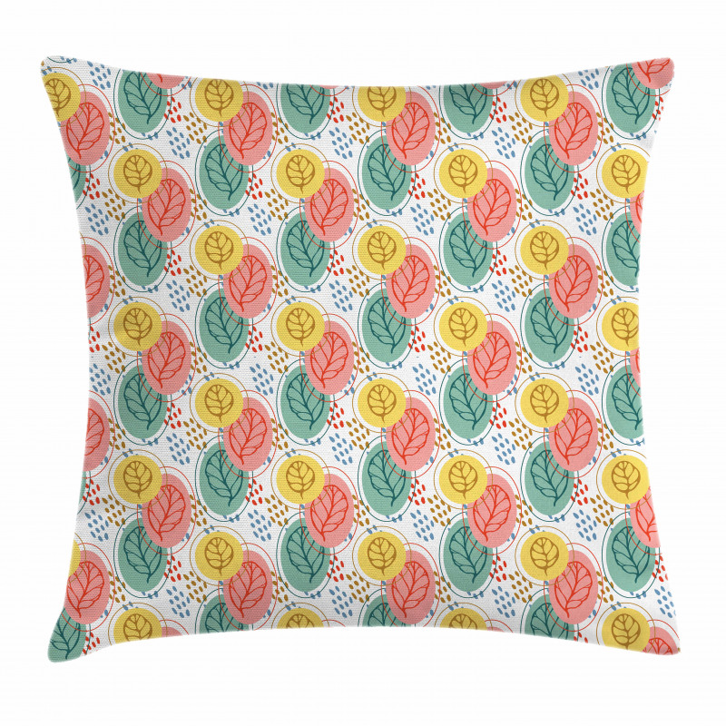 Pastel Botany on Spots Pillow Cover