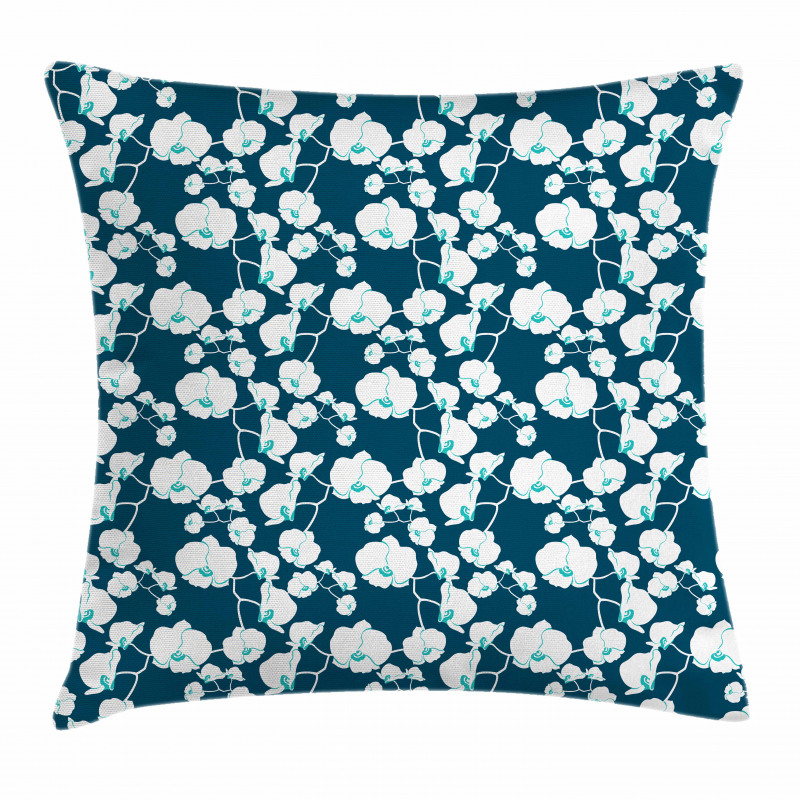 Delicate Floral Branch Pillow Cover