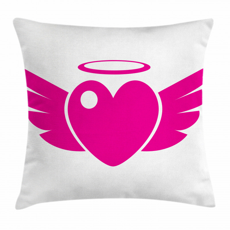 Heart with Wings Eros Romantic Pillow Cover