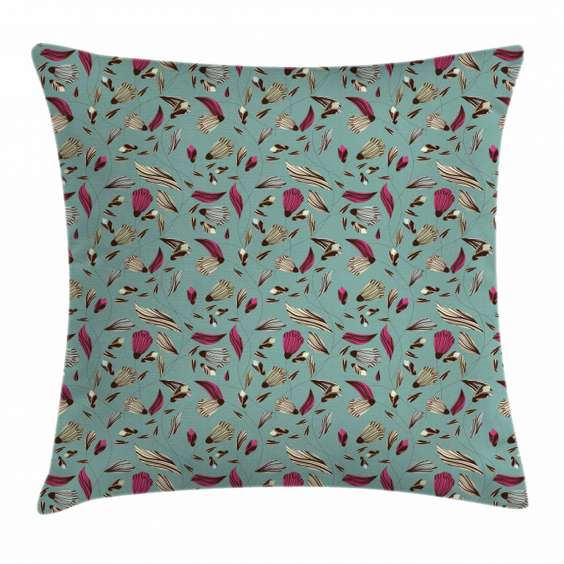 Vintage Classic Flora Leaves Pillow Cover