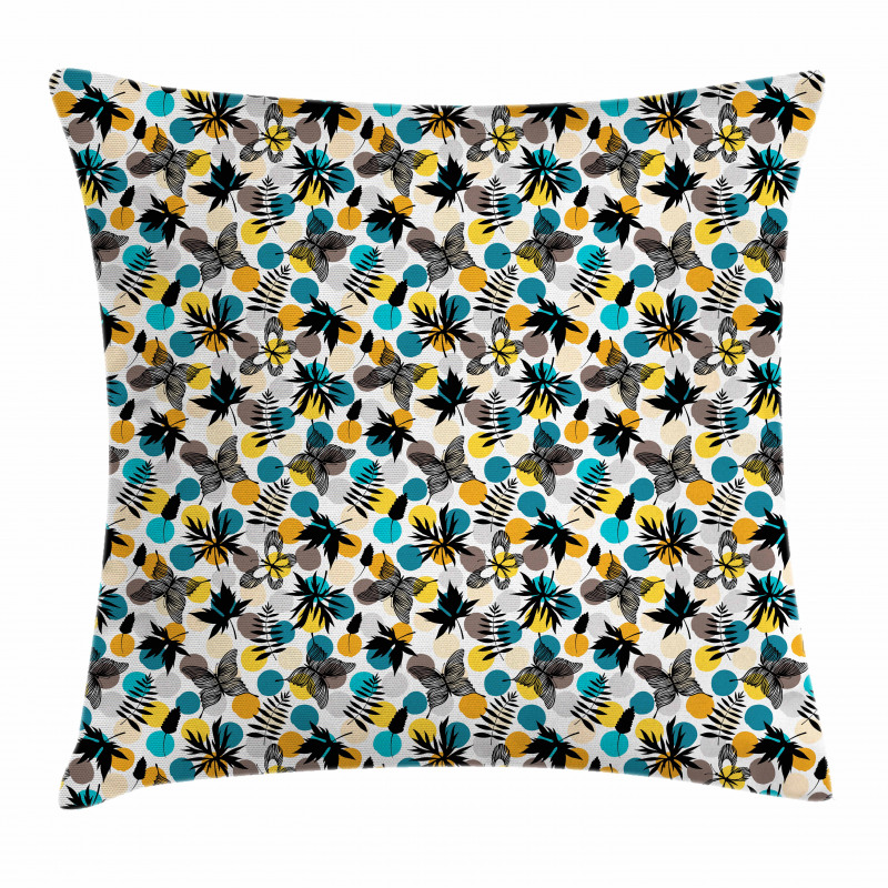 Spring Bugs and Leaves Pillow Cover