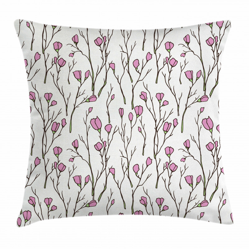 Blossom in Vintage Colors Pillow Cover