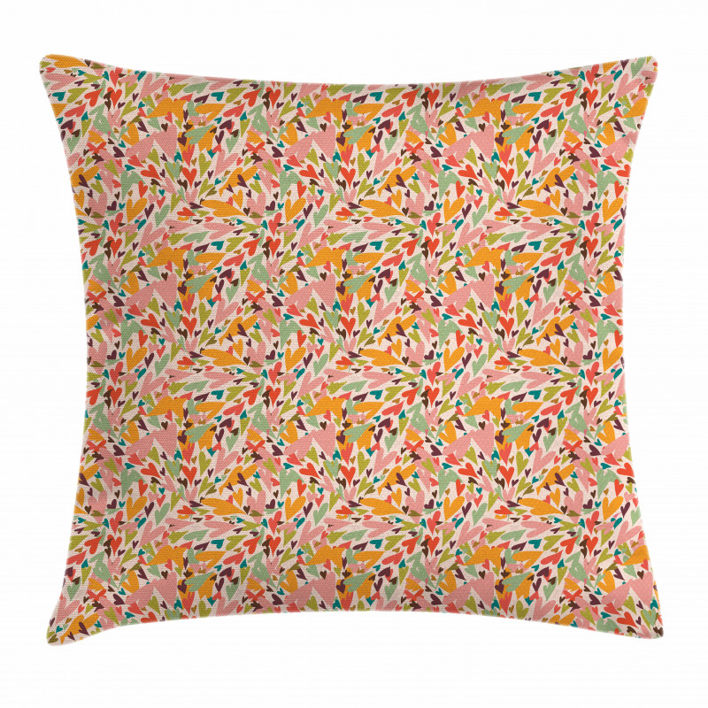 Abstract Love Sign Pattern Pillow Cover
