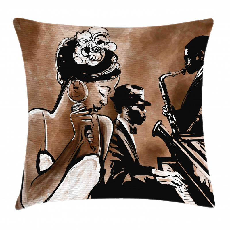 Musicians Band Performs Art Pillow Cover