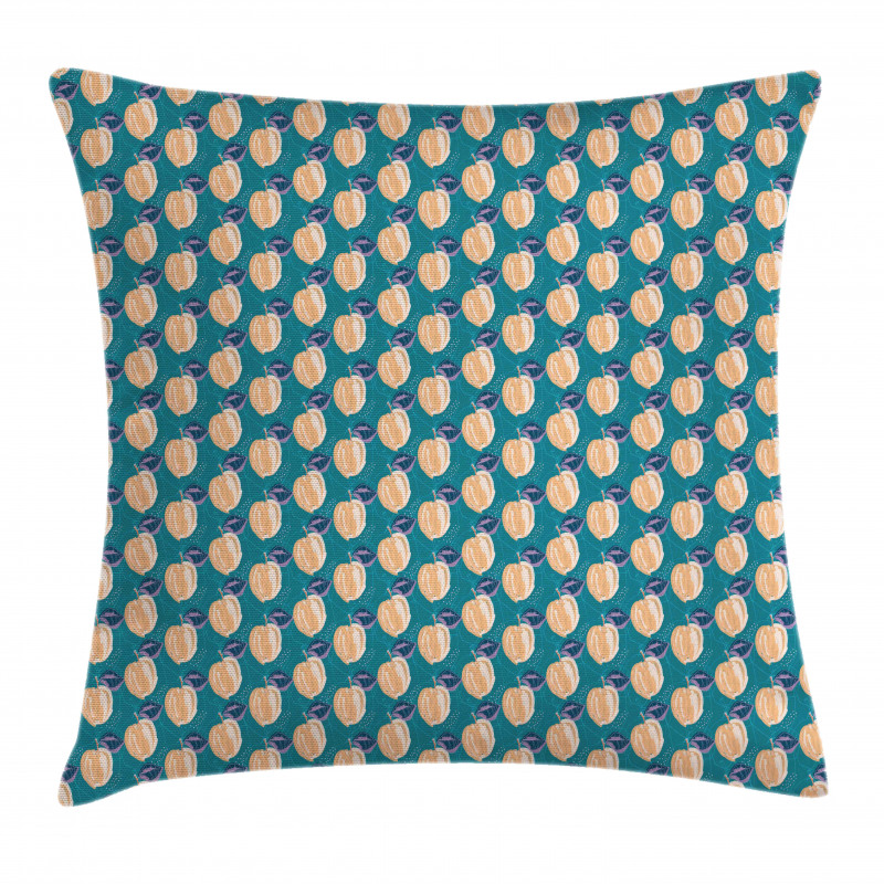 Creative Vegan Food Motif Pillow Cover