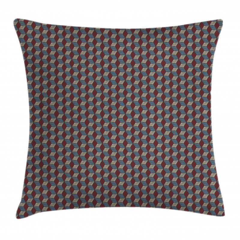 Checkered Boards Cubic Pillow Cover