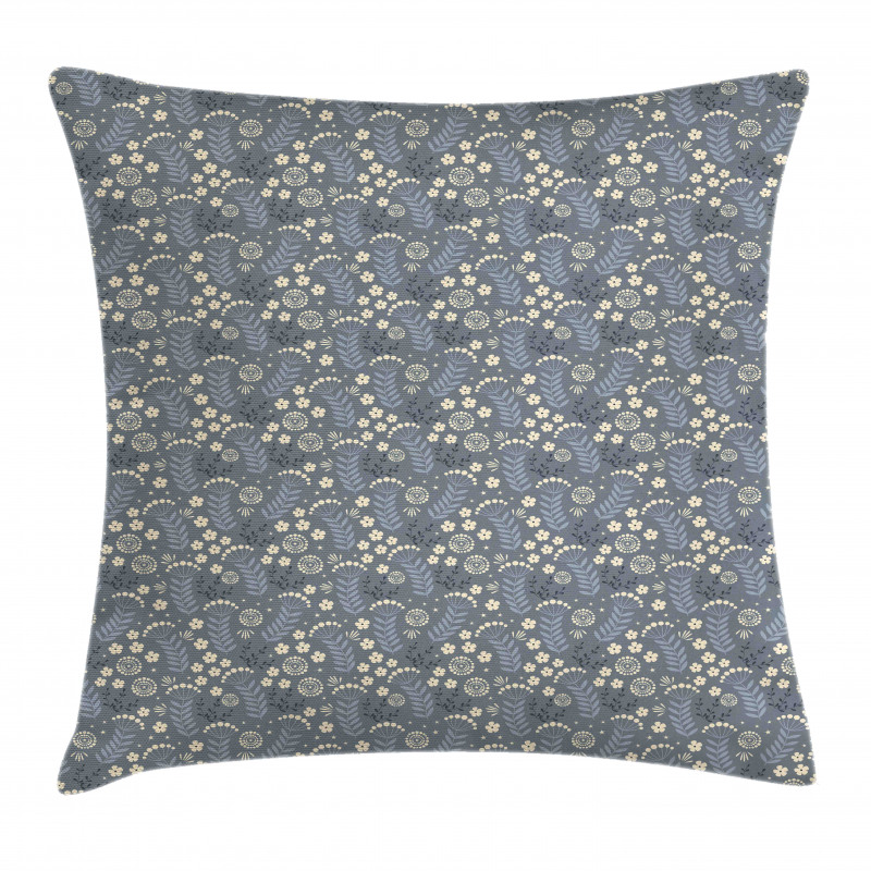 Greyscale Simplistic Flowers Pillow Cover