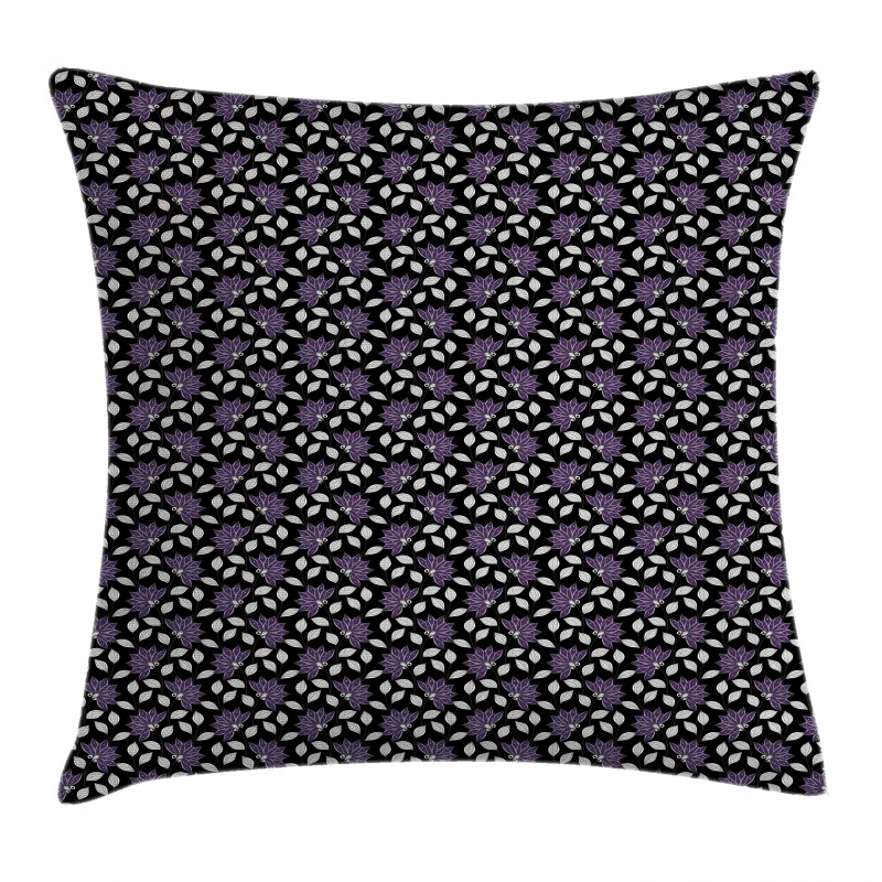 Ornamental Nature Elements Pillow Cover